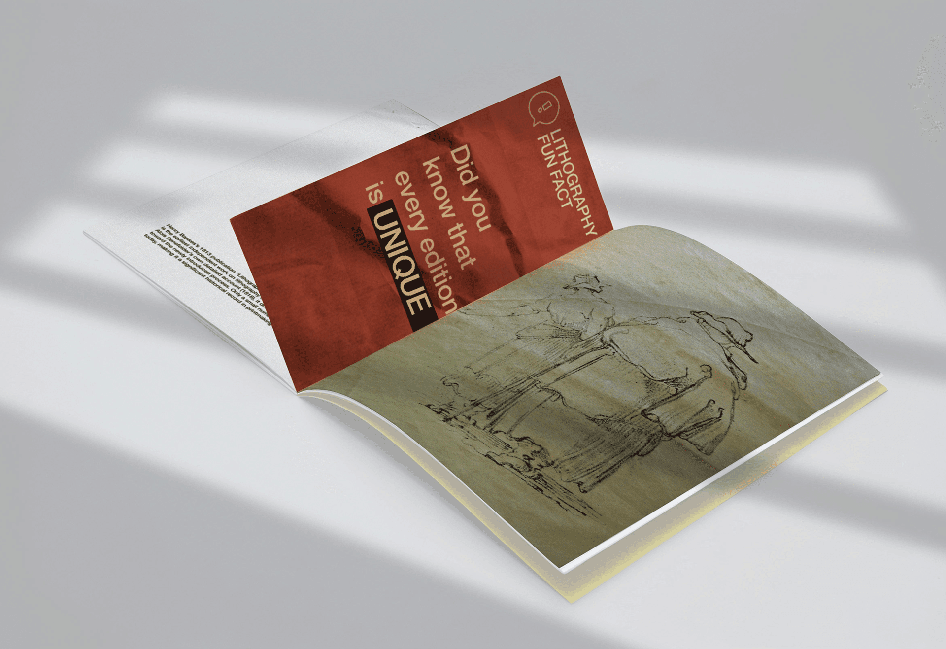 Lithobook open across a tabletop.